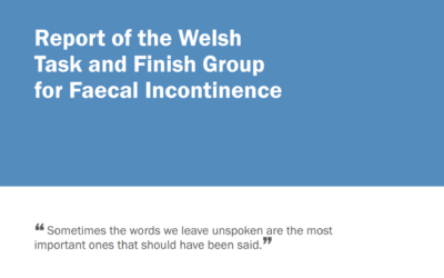 Faecal Incontinence Report to Welsh Government Released