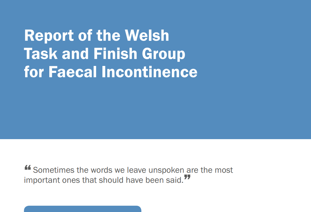 Faecal Incontinence Report to Welsh Government Released
