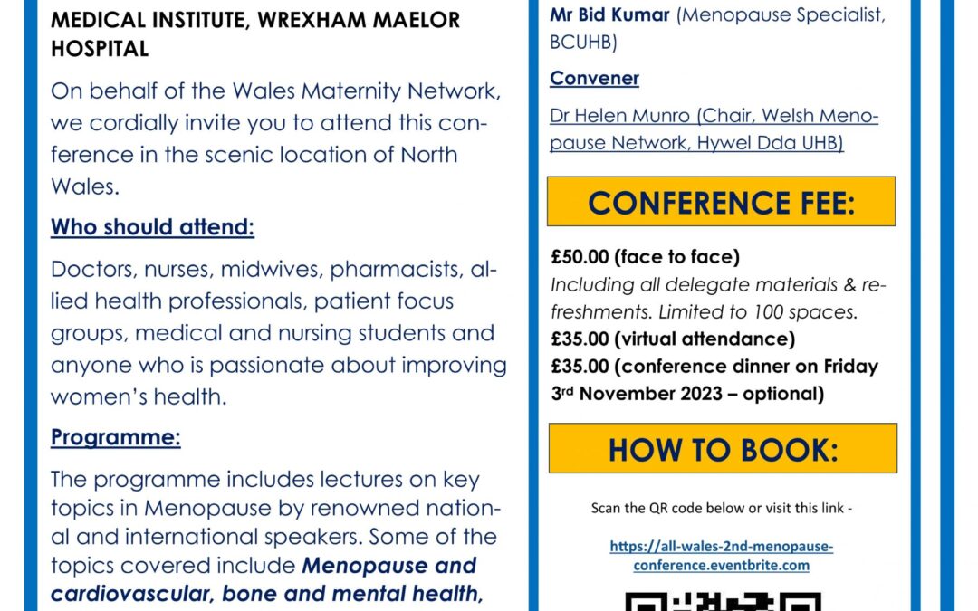 Focus on Menopause: #Flushfest23 and the second All-Wales Menopause Conference