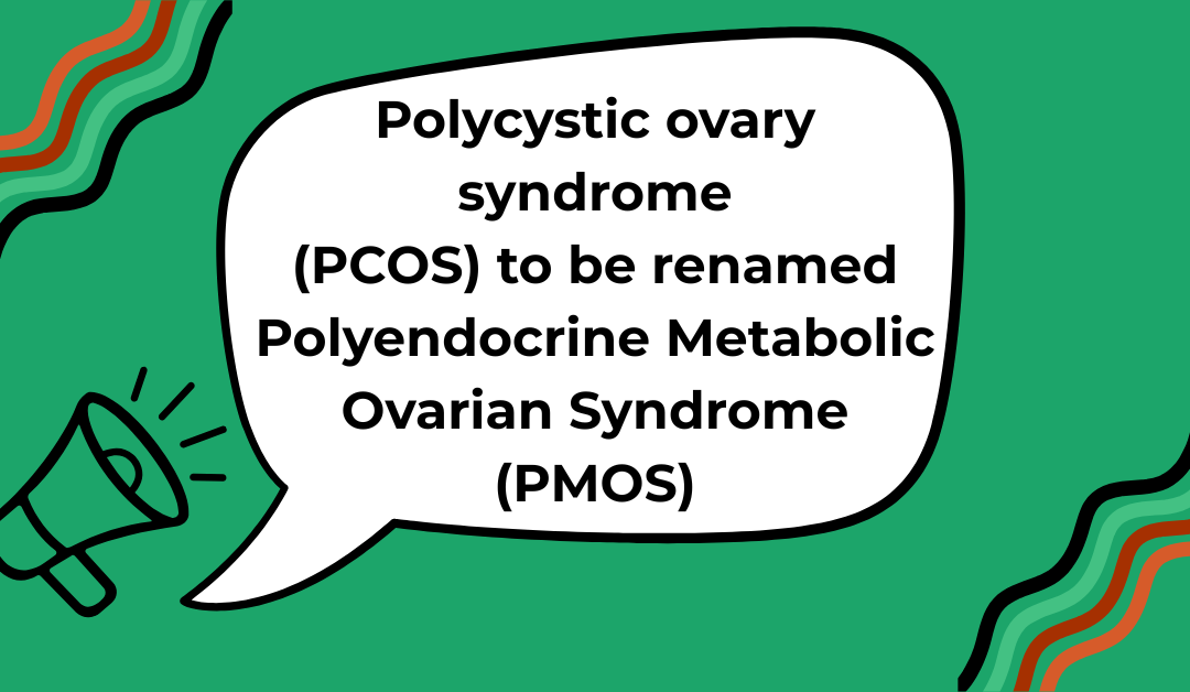 Ailenwi PCOS yn Polyendocrine Metabolic Ovarian Syndrome (PMOS)